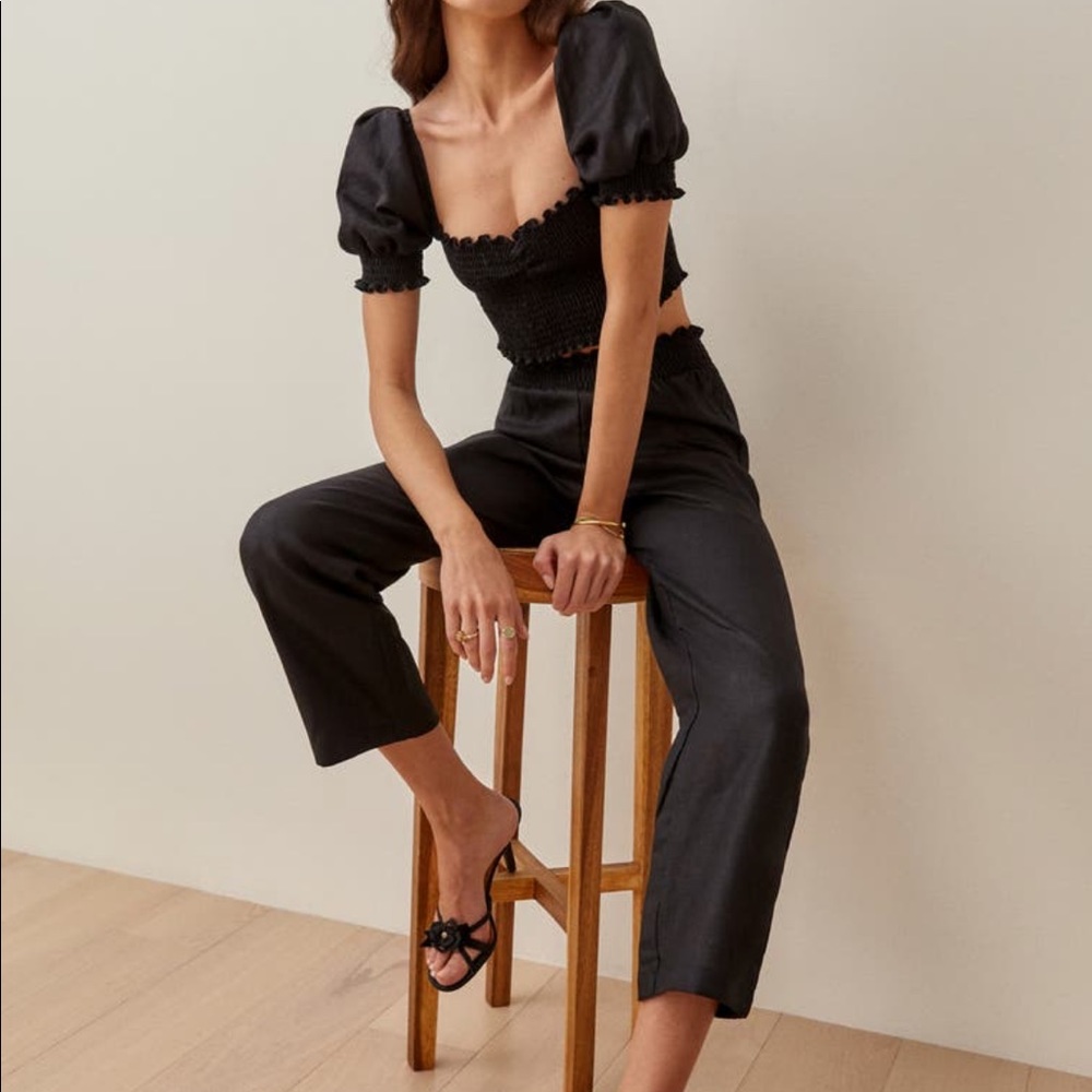 reformation // mora linen set